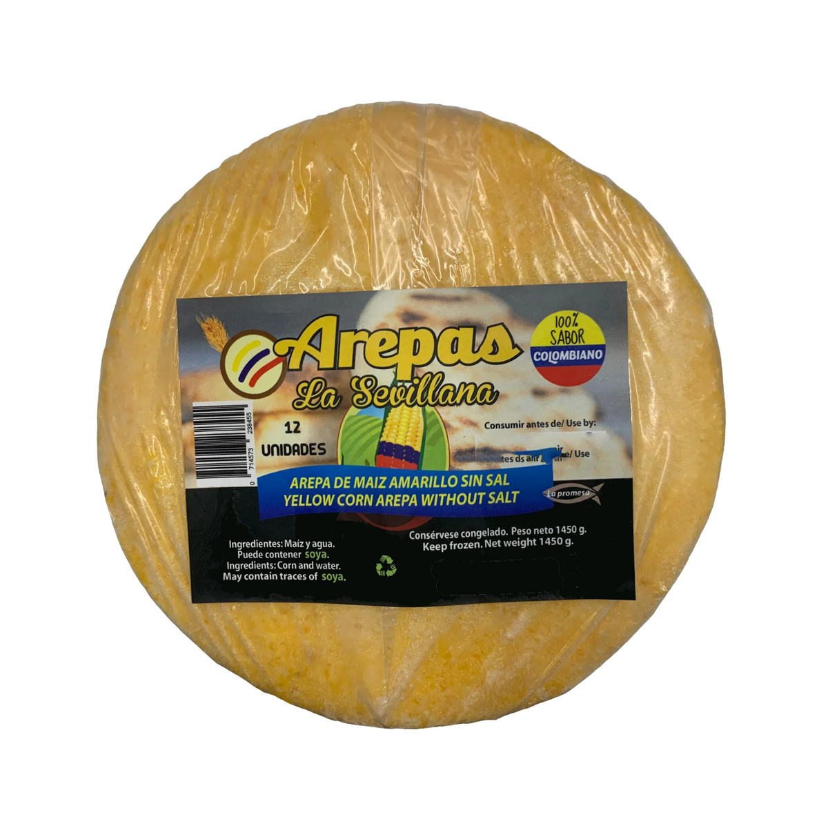 La Sevillana Arepa Amarilla sin Sal (1.45kg)
