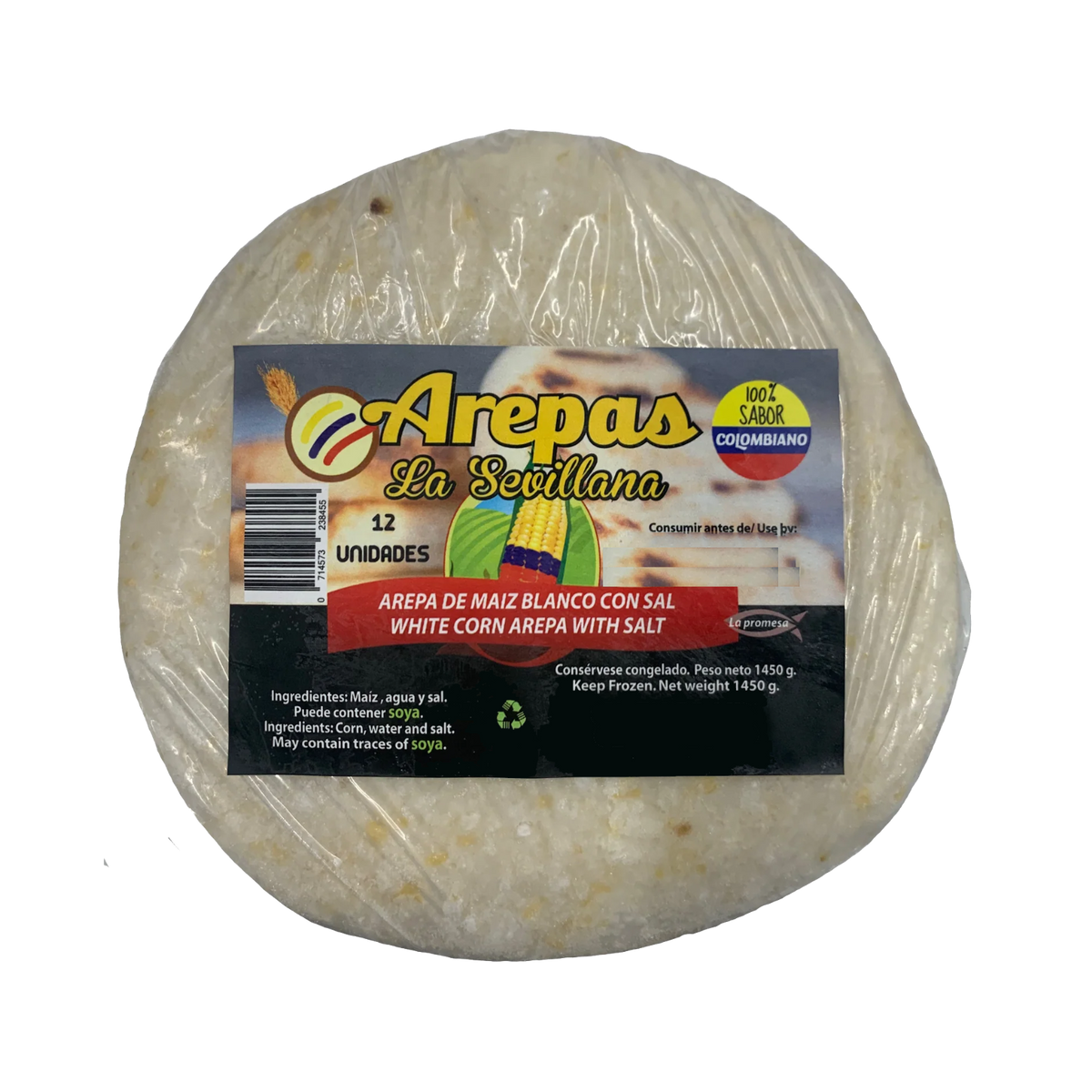 La Sevillana Arepa Blanca con Sal (1.45kg)