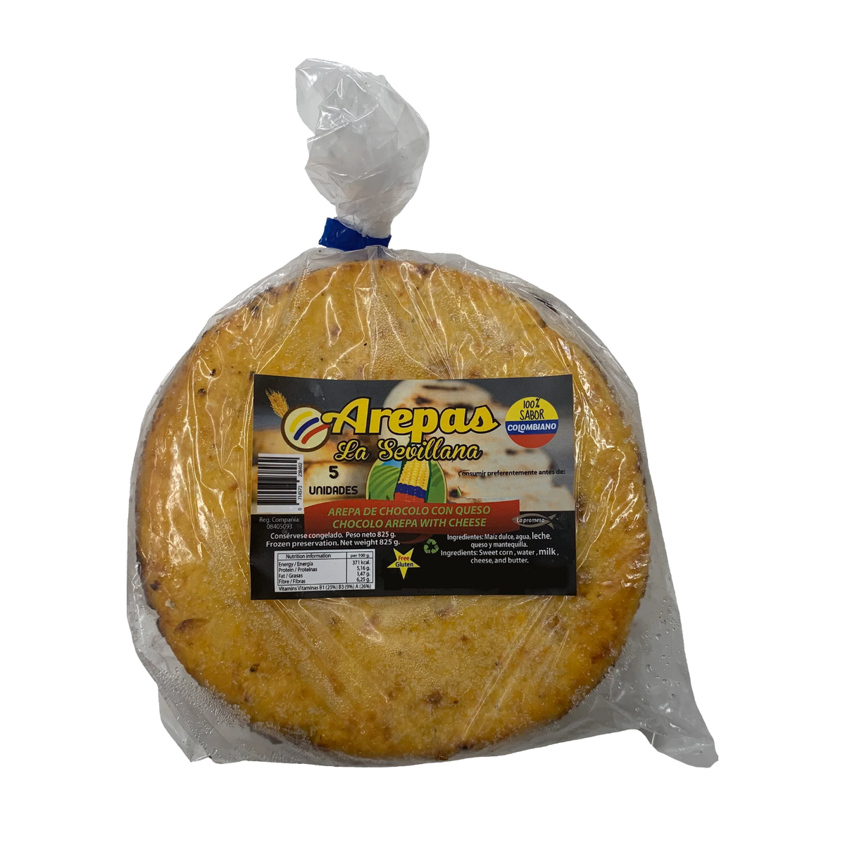 La Sevillana Arepa de Chocolo con Queso (825g)