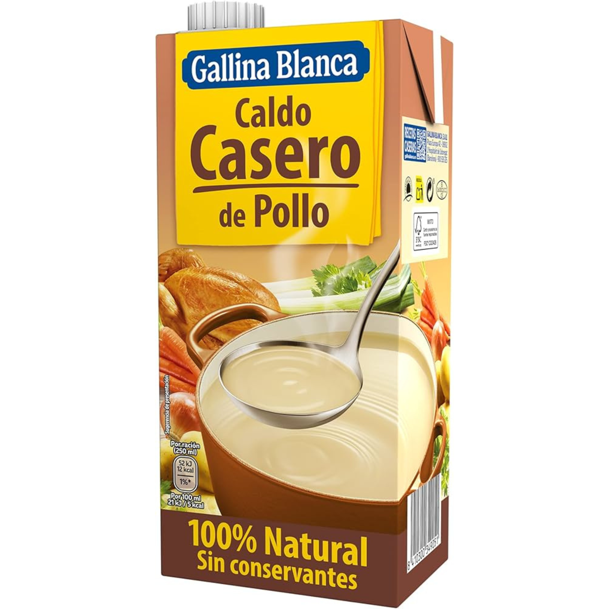 Gallina Blanca Caldo de Pollo (1Ltr)