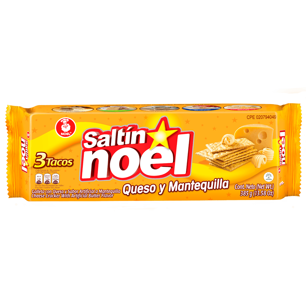 Noel Saltín Queso y Mantequilla (300g)